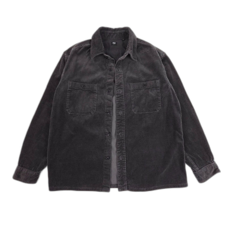 NEW Uniqlo Corduroy Work Long-Sleeve Shirt Jacket Utility Y2k Minimal Old Money